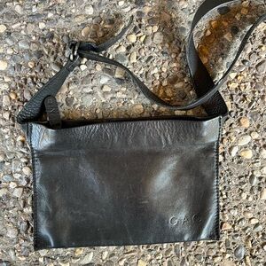 Sleek Black Mini Leather Bag